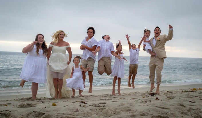 Wedding Party on the Beach